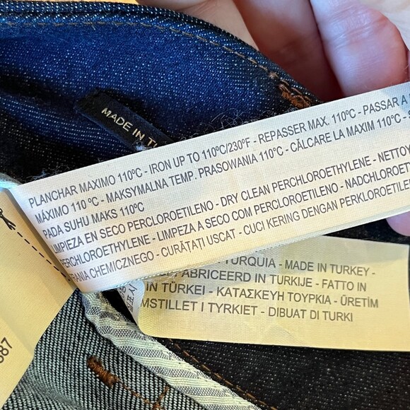 Massimo Dutti Calidad Denim Jean Midi A-Line Button Front Skirt Size 8 - Picture 7 of 10